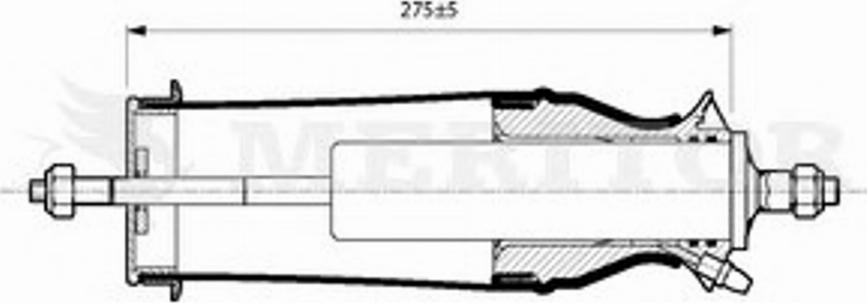 Meritor MLF5204 - Demferis, Kabīnes stiprinājums www.autospares.lv