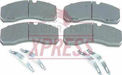 Meritor TDP1030S - Тормозные колодки, дисковые, комплект www.autospares.lv