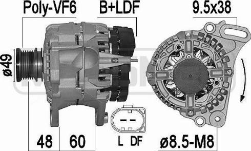 Messmer 209542A - Alternator www.autospares.lv