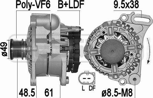 Messmer 209502A - Alternator www.autospares.lv