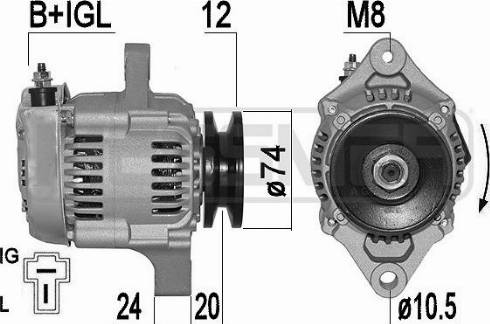 Messmer 209513A - Alternator www.autospares.lv