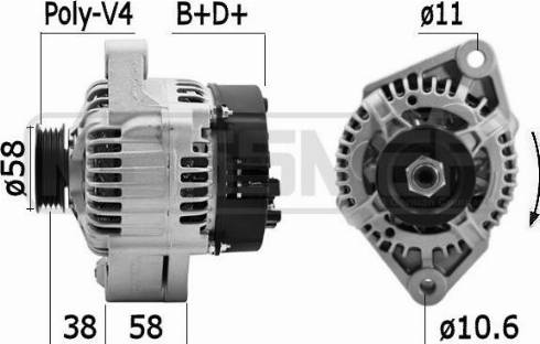 Messmer 209608A - Генератор www.autospares.lv