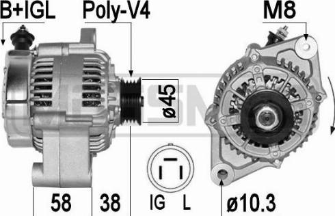 Messmer 209342A - Alternator www.autospares.lv