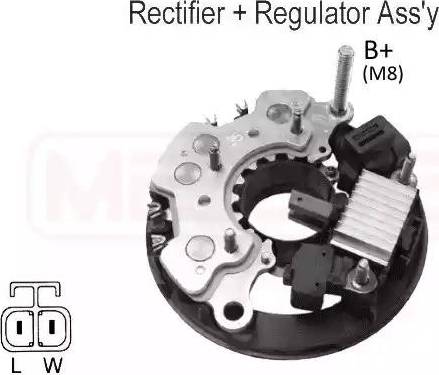 Messmer 215 943 - Выпрямитель, диодный мост, генератор www.autospares.lv