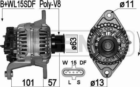 Messmer 210966A - Генератор www.autospares.lv