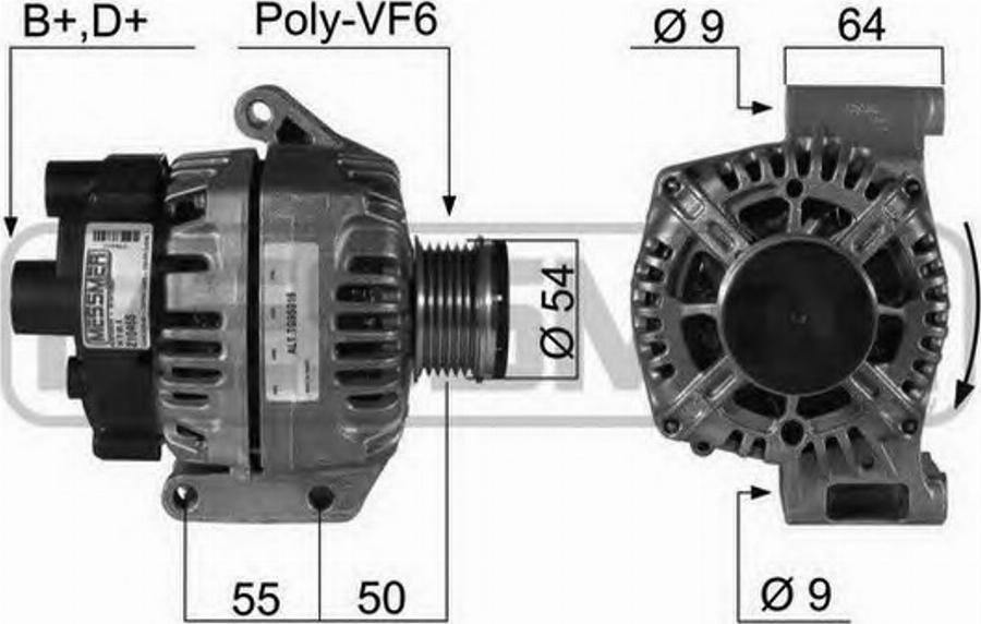 Messmer 210466 - Alternator www.autospares.lv