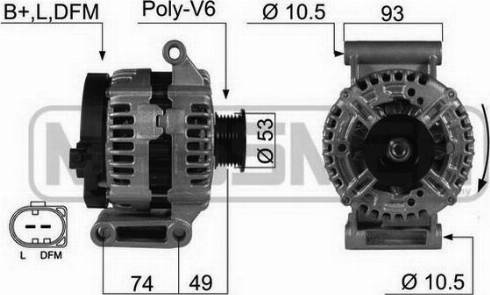 Messmer 210419A - Alternator www.autospares.lv