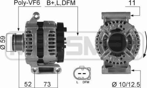 Messmer 210421A - Alternator www.autospares.lv