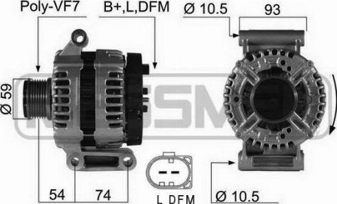 Messmer 210422A - Alternator www.autospares.lv