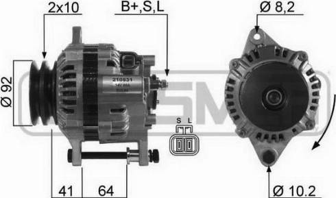 Messmer 210531A - Alternator www.autospares.lv