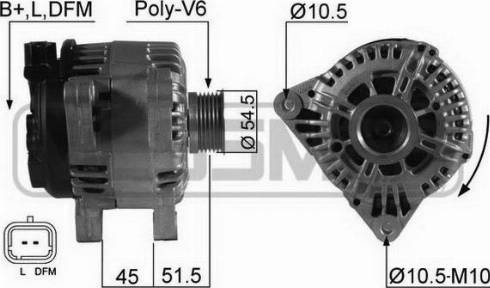 Messmer 210538A - Alternator www.autospares.lv