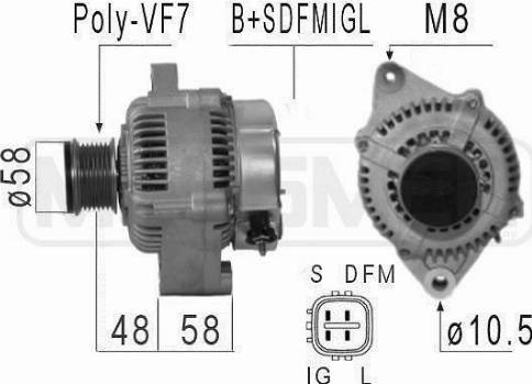 Messmer 210577R - Генератор www.autospares.lv