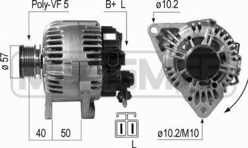 Messmer 210650A - Alternator www.autospares.lv