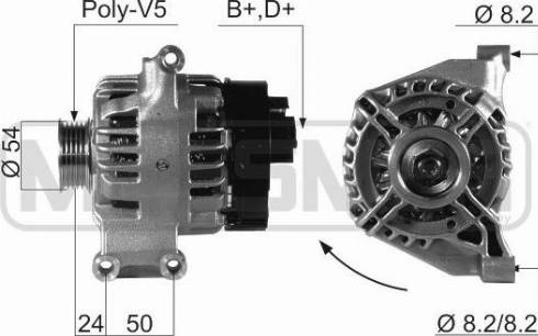 Messmer 210663A - Alternator www.autospares.lv