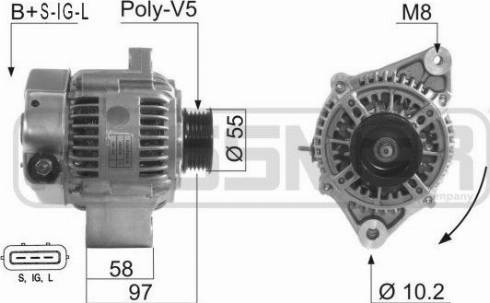 Messmer 210628A - Alternator www.autospares.lv