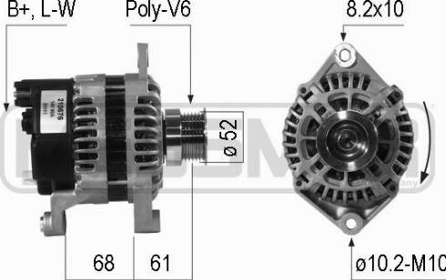 Messmer 210676A - Генератор www.autospares.lv