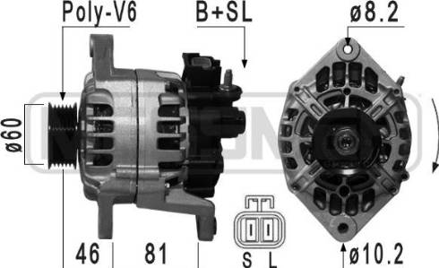 Messmer 210046A - Alternator www.autospares.lv