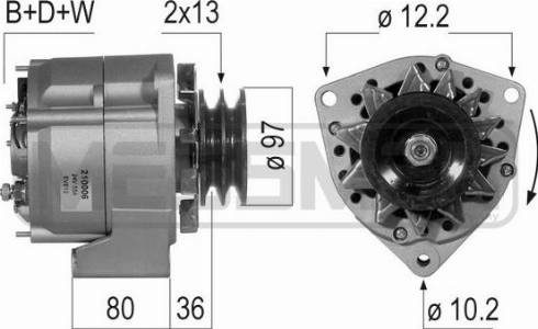 Messmer 210006A - Ģenerators autospares.lv