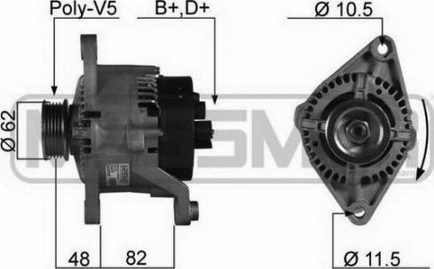 Messmer 210079A - Alternator www.autospares.lv