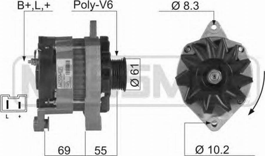 Messmer 210072 - Ģenerators autospares.lv