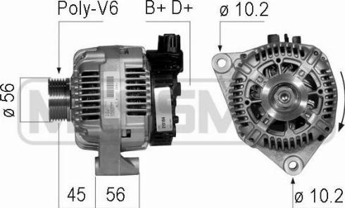 Messmer 210184A - Alternator www.autospares.lv