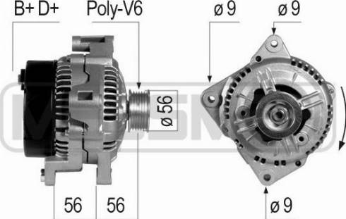 Messmer 210181A - Alternator www.autospares.lv