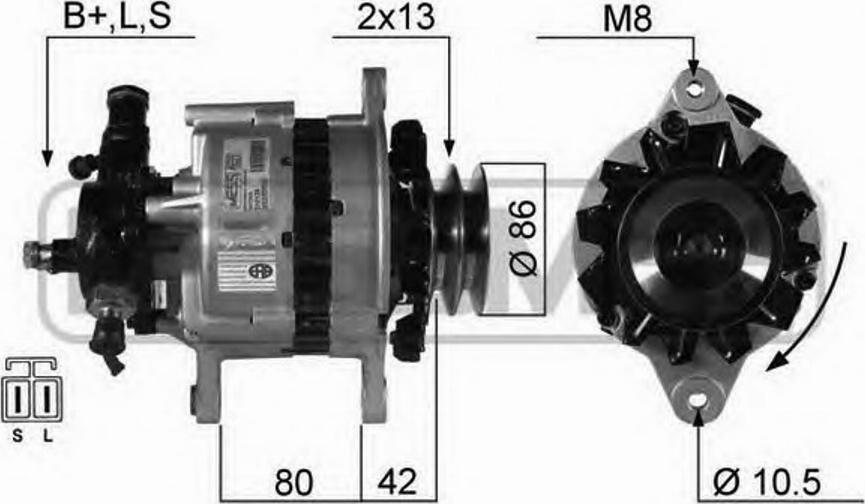 Messmer 210135 - Генератор www.autospares.lv