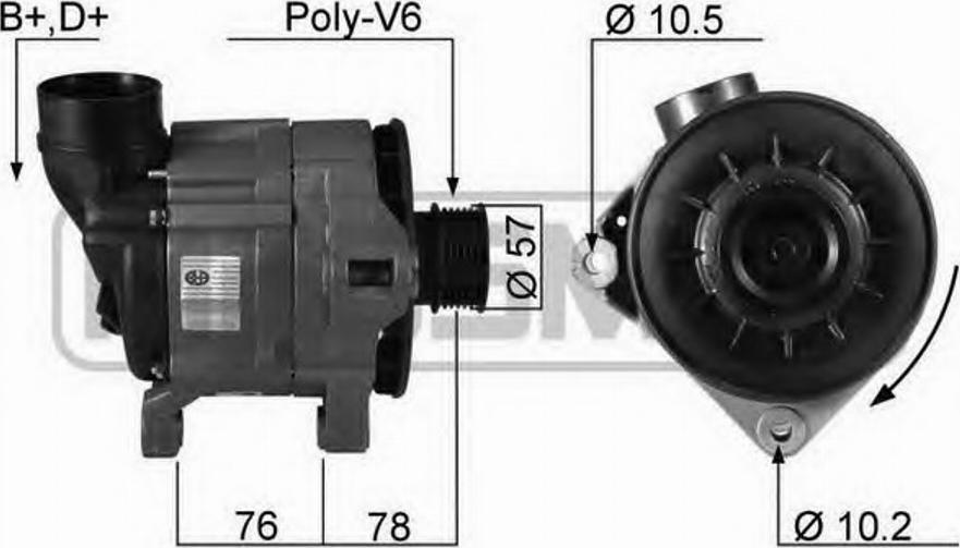 Messmer 210130 - Alternator www.autospares.lv