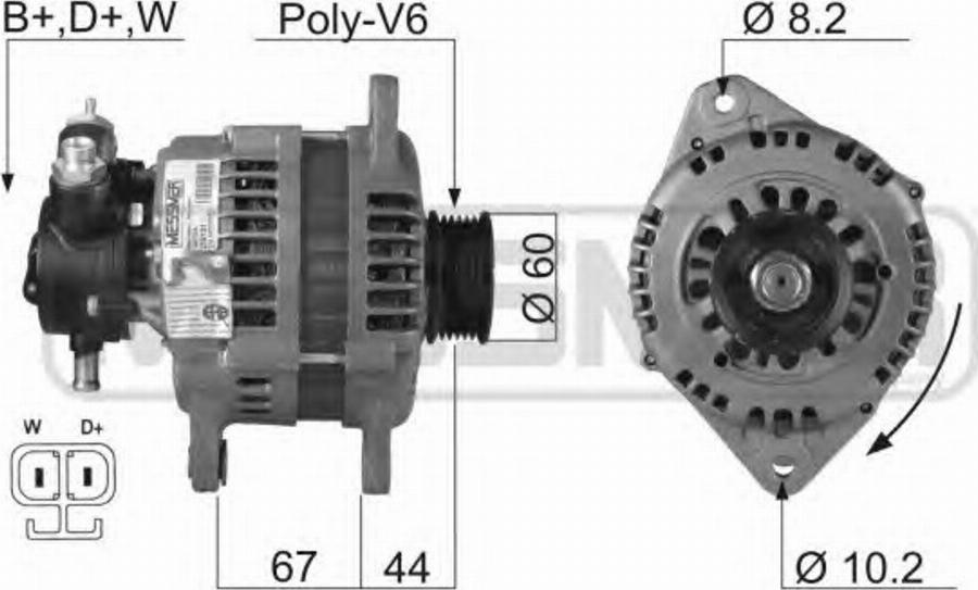 Messmer 210131 - Alternator www.autospares.lv