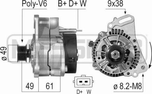 Messmer 210121A - Ģenerators autospares.lv