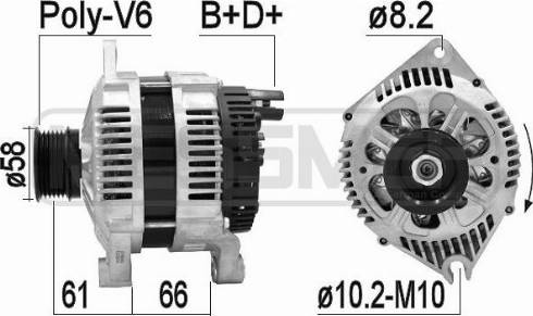 Messmer 210849A - Генератор www.autospares.lv