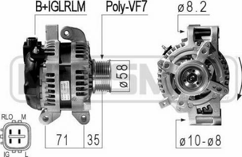 Messmer 210842A - Ģenerators autospares.lv