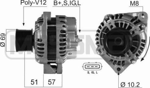 Messmer 210341A - Alternator www.autospares.lv