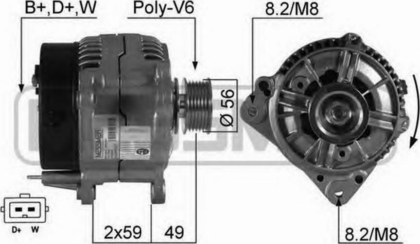 Messmer 210351 - Ģenerators autospares.lv