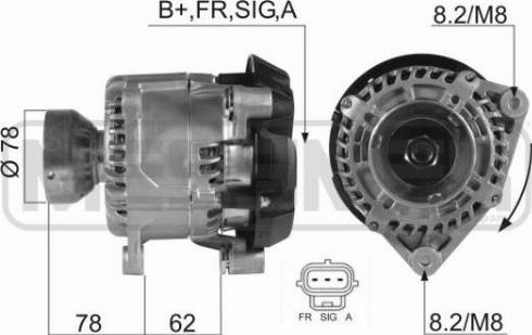 Messmer 210366A - Alternator www.autospares.lv