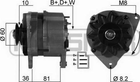 Messmer 210259A - Alternator www.autospares.lv