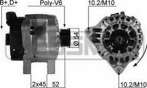 Messmer 210205A - Alternator www.autospares.lv