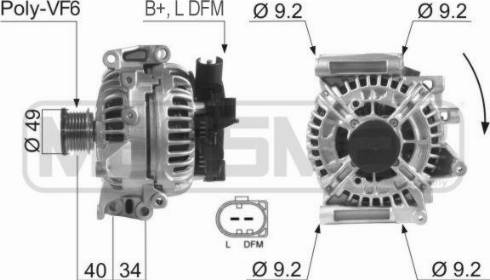 Messmer 210273A - Alternator www.autospares.lv