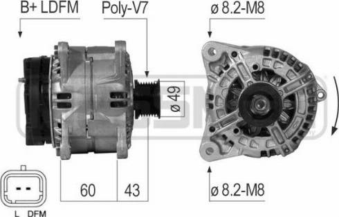 Messmer 210719A - Alternator www.autospares.lv