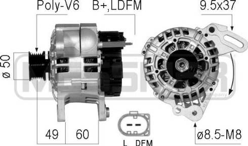 Messmer 210731A - Ģenerators www.autospares.lv