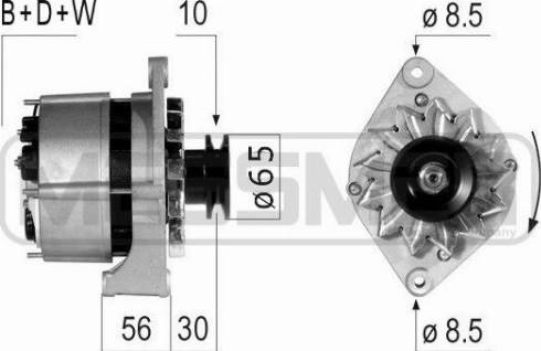 Messmer 210722A - Генератор www.autospares.lv