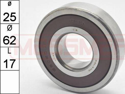 Messmer 218012 - Bearing www.autospares.lv