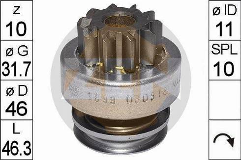 Messmer 226188 - Zobrats, Starteris www.autospares.lv