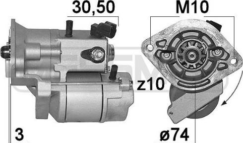 Messmer 220994A - Стартер www.autospares.lv