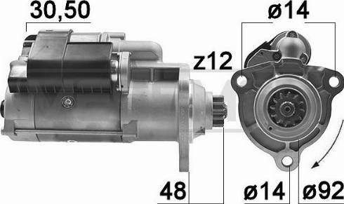 Messmer 220993 - Starteris www.autospares.lv