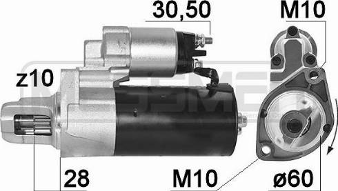 Messmer 220949A - Starteris www.autospares.lv