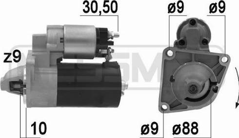 Messmer 220944A - Стартер www.autospares.lv