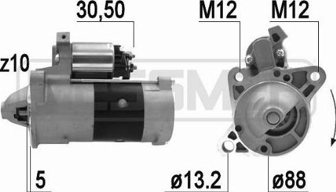 Messmer 220945A - Starteris autospares.lv