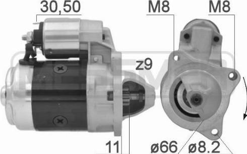 Messmer 220943A - Starteris autospares.lv