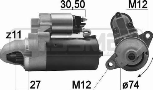 Messmer 220955A - Starteris www.autospares.lv